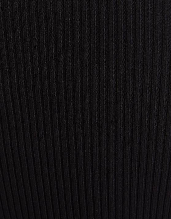 Schwarz Bershka Frauen Geripptes Korsett-Oberteil H00J725