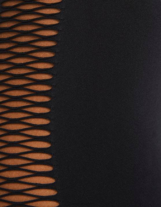 Schwarz Bershka Frauen Nahtloses Bandeau-Top H00J825