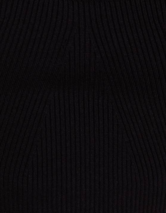 Schwarz Bershka Frauen Strick-Tanktop H00J873