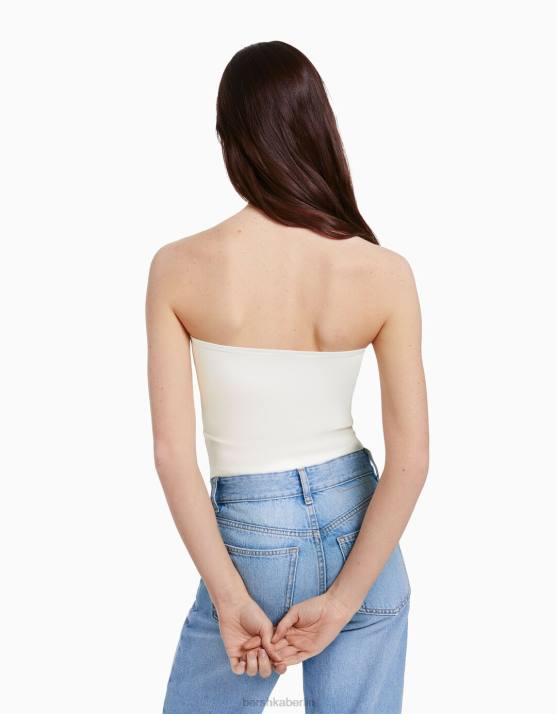 mehrfarbig Bershka Frauen 2er-Pack Bandeau-Tops H00J729