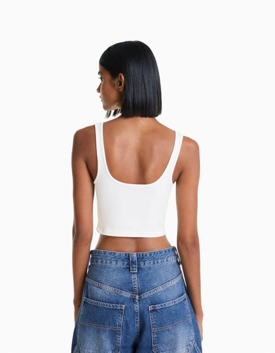 mehrfarbig Bershka Frauen Packung mit 2 Oberteilen H00J898