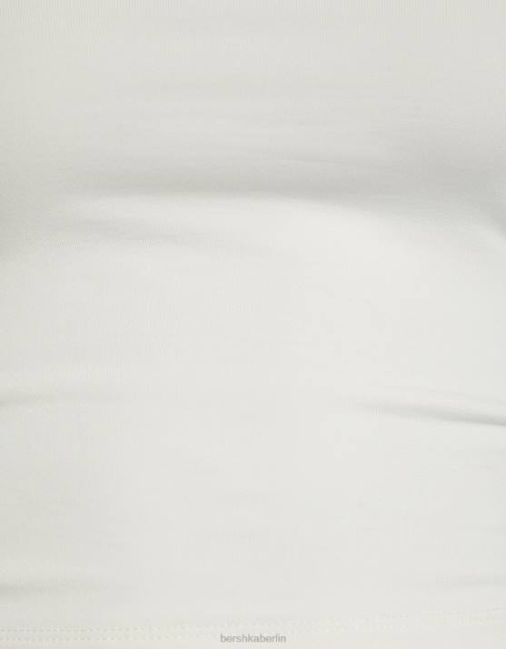 nicht-gerade weiss Bershka Frauen Bandeau-Top H00J661
