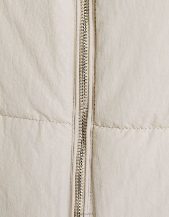 Stein Bershka Frauen Gefütterte Nylon-Pufferweste H00J1172
