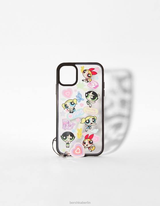 Schwarz Bershka Frauen die Powerpuff Girls Handyhülle H00J2073
