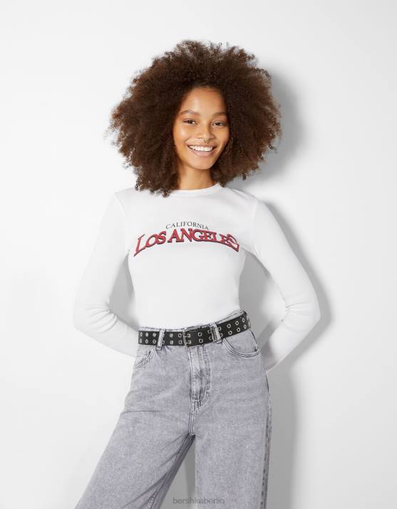 Schwarz Bershka Frauen Kunstledergürtel mit Ösen H00J2549