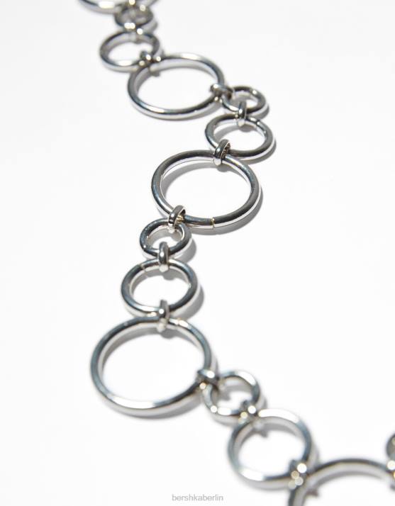 Silber Bershka Frauen Kettengürtel mit Ringen H00J2545