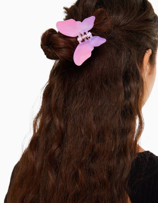 Gelb Bershka Frauen Schmetterlings-Haarspange H00J2571