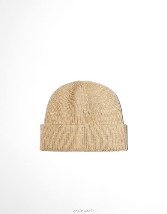 Sand Bershka Frauen kurze Mütze H00J2559