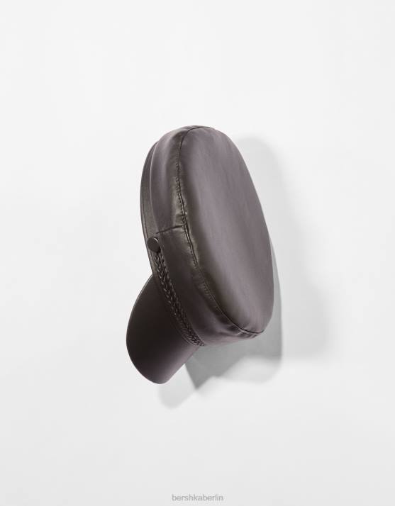 Schwarz Bershka Frauen nautische Mütze H00J2555