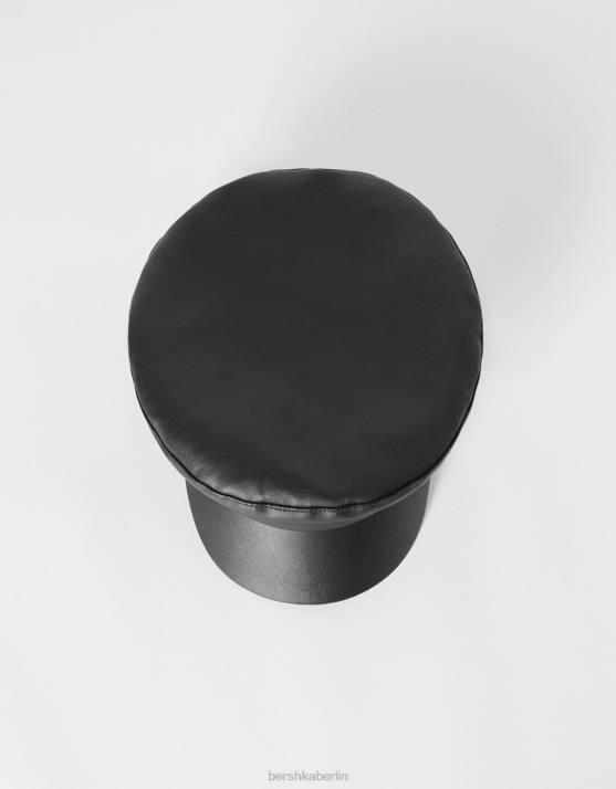 Schwarz Bershka Frauen nautische Mütze H00J2555