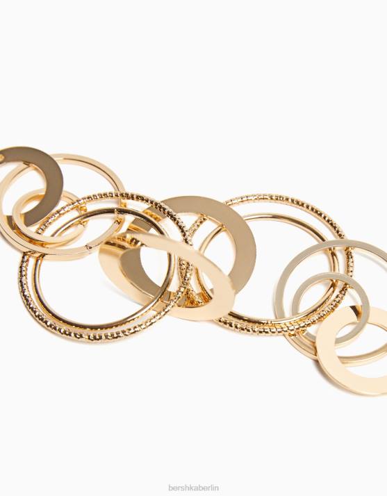 Gold Bershka Frauen Kugel-Kaskaden-Ohrringe H00J2454