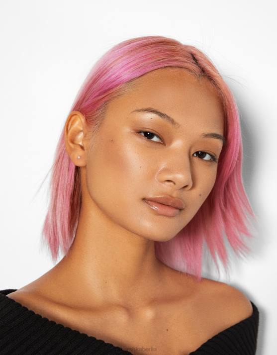 Gold Bershka Frauen Set aus 9 Schlangen- und Kreuzohrringen mit Goldeffekt H00J2478