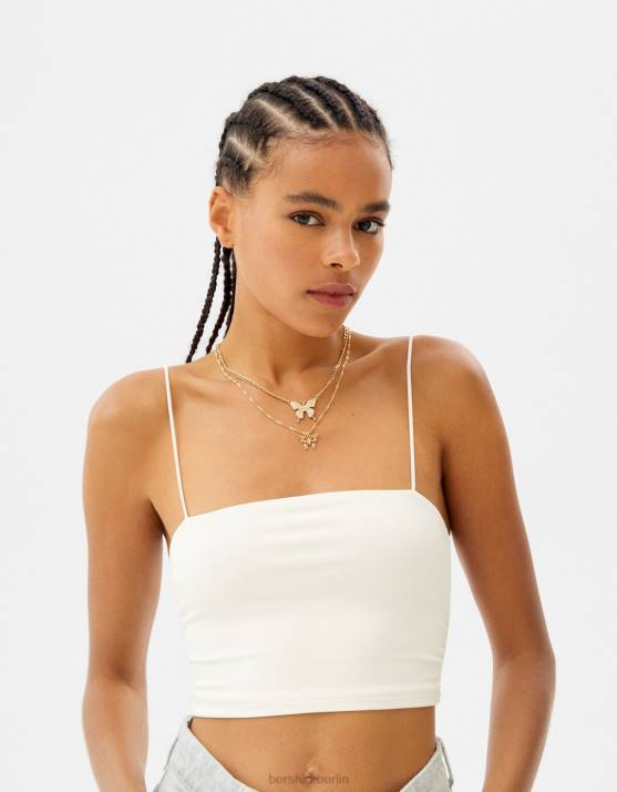 Gold Bershka Frauen Set mit 3 Schmetterlingsketten H00J2451