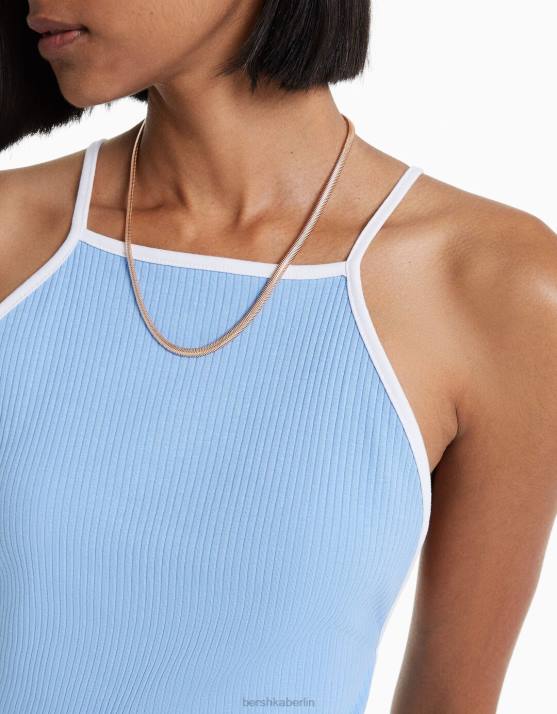 Gold Bershka Frauen Set mit 4 Kettenhalsketten H00J2532