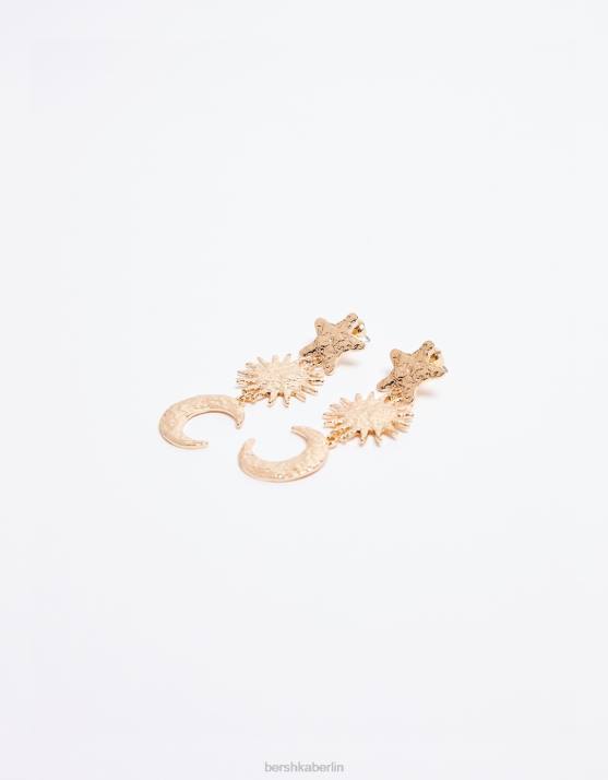 Nicht waschen Bershka Frauen Ohrhänger mit Sternchen H00J2464