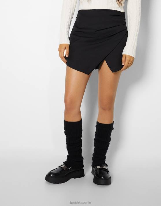 Schwarz Bershka Frauen Fußwärmer stricken H00J2599