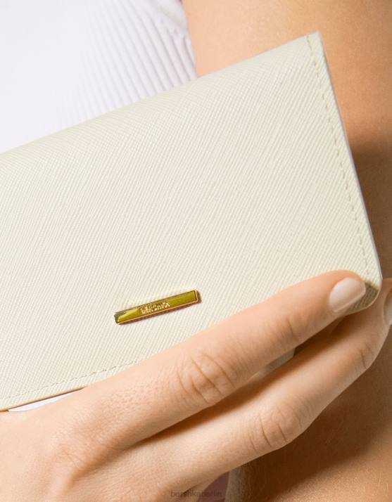 Creme Bershka Frauen schlichtes Portemonnaie H00J2398