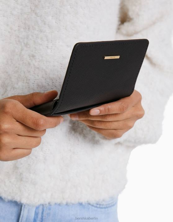 Schwarz Bershka Frauen Einfache Geldbörse H00J2391