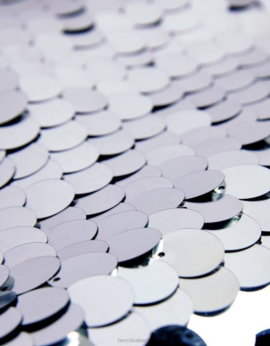 Silber Bershka Frauen Handtasche mit Pailletten H00J1869