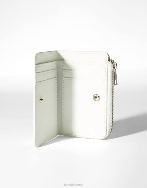 Weiss Bershka Frauen Geldbörse mit Schmetterlingsdruck H00J2399