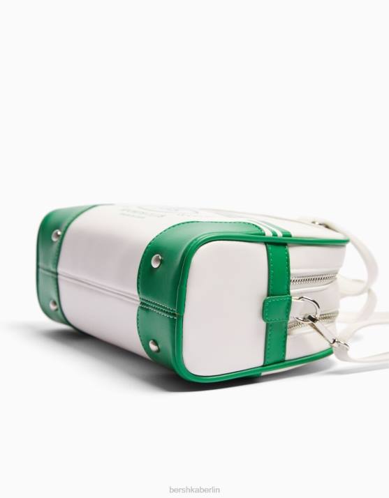 Weiss Bershka Frauen Retro-Bowlingtasche H00J2360
