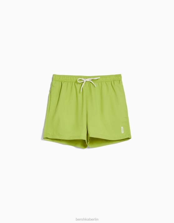 Grün Bershka Männer einfache Boardshorts H00J3401