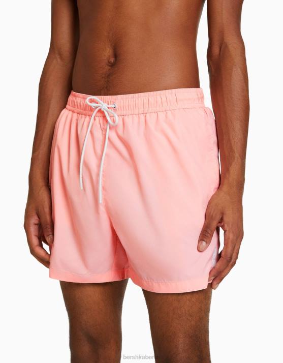 Rosa Bershka Männer einfache Boardshorts H00J3380