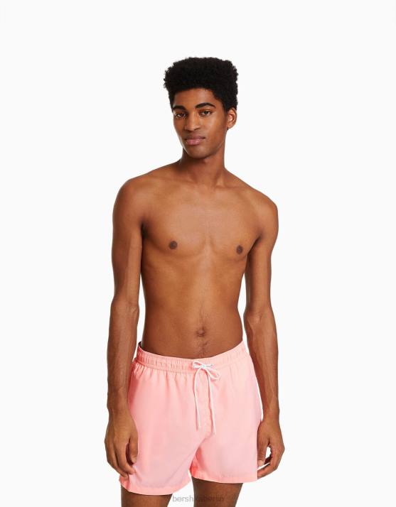Rosa Bershka Männer einfache Boardshorts H00J3380