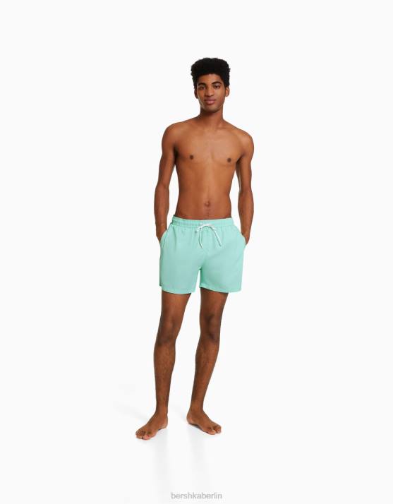 Türkis Bershka Männer einfache Boardshorts H00J3381