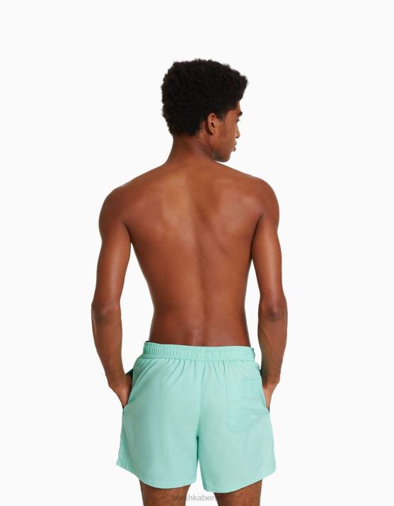 Türkis Bershka Männer einfache Boardshorts H00J3381