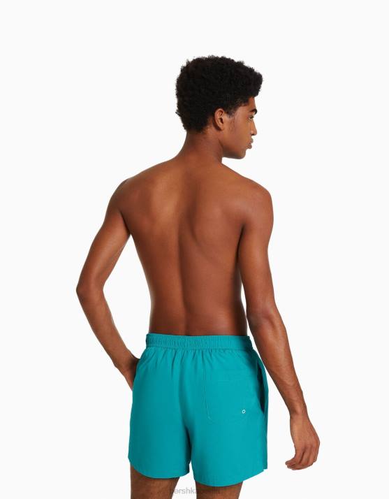 Türkis Bershka Männer einfache Boardshorts H00J3384