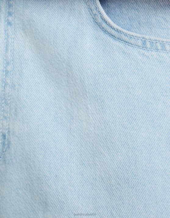 hellblau Bershka Männer Baggy-Cargo-Bermudashorts H00J3288