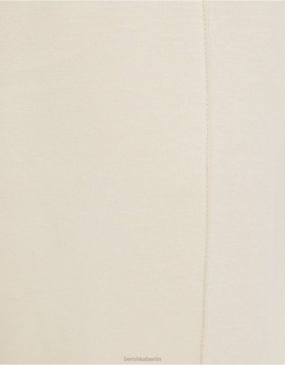 Beige Bershka Männer Hose mit weitem Bein H00J3255