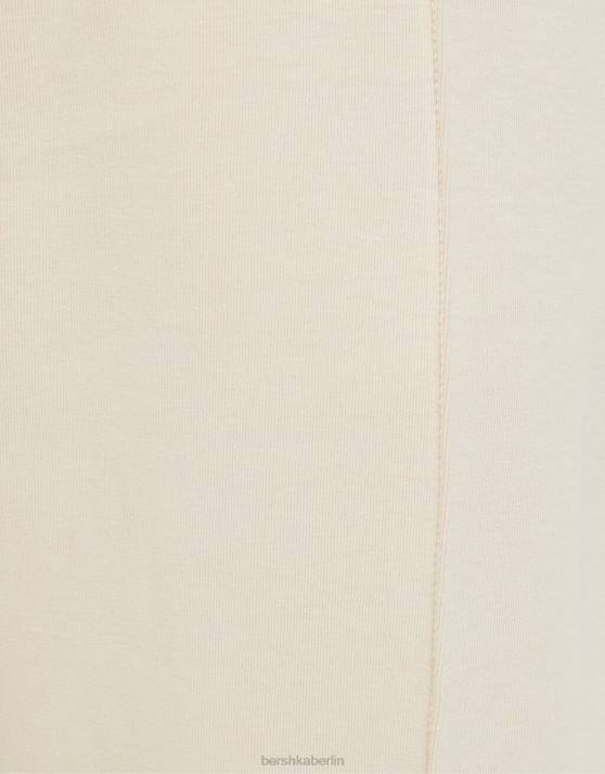 Beige Bershka Männer Hose mit weitem Bein H00J3412