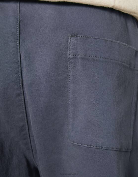 Blau Bershka Männer schmale Cargo-Jogginghose H00J3227