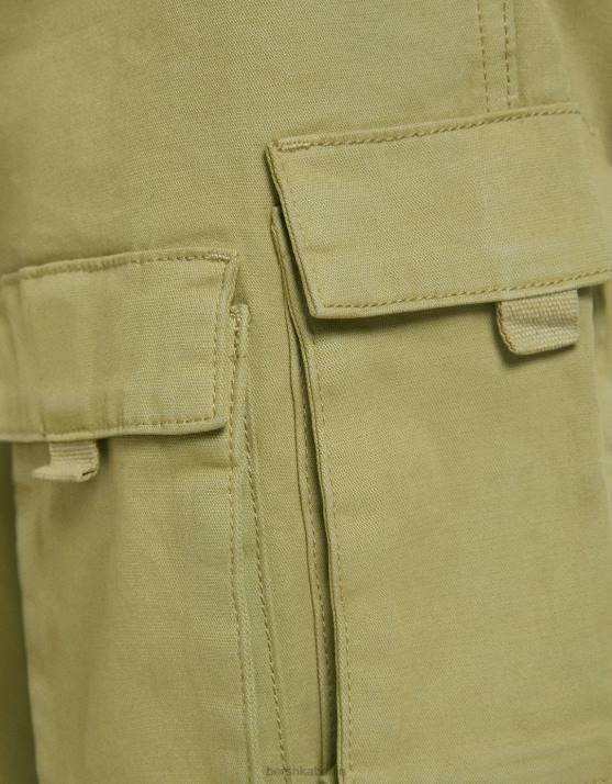 Grün Bershka Männer Multi-Cargo-Jogginghose H00J3219