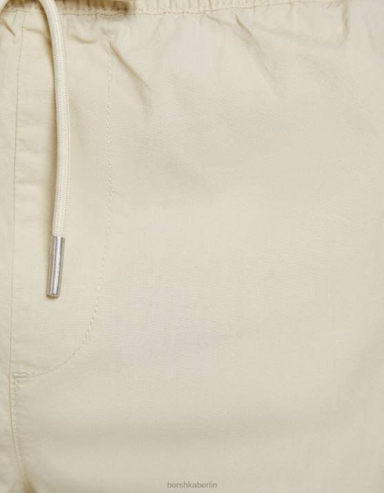 Sand Bershka Männer Jogginghose aus Baumwolle H00J3259