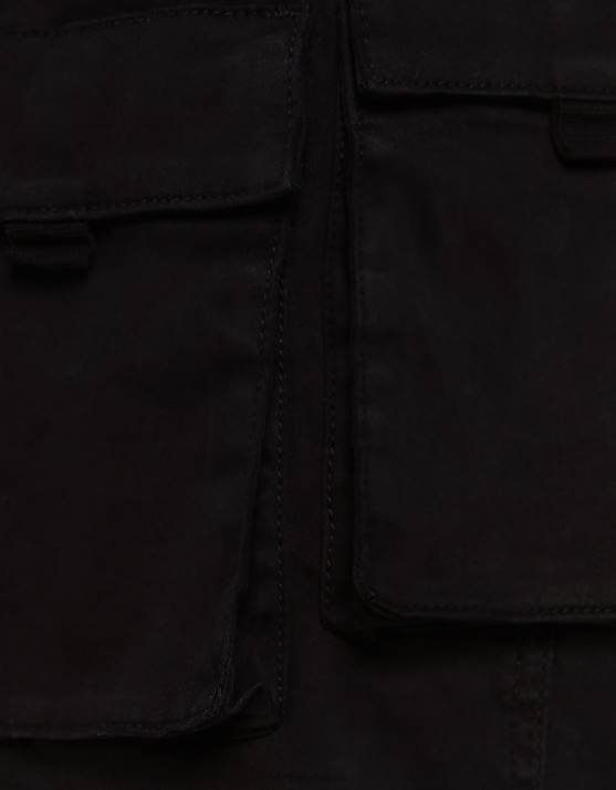 Schwarz Bershka Männer Cargo-Jogginghose aus Baumwolle H00J3223