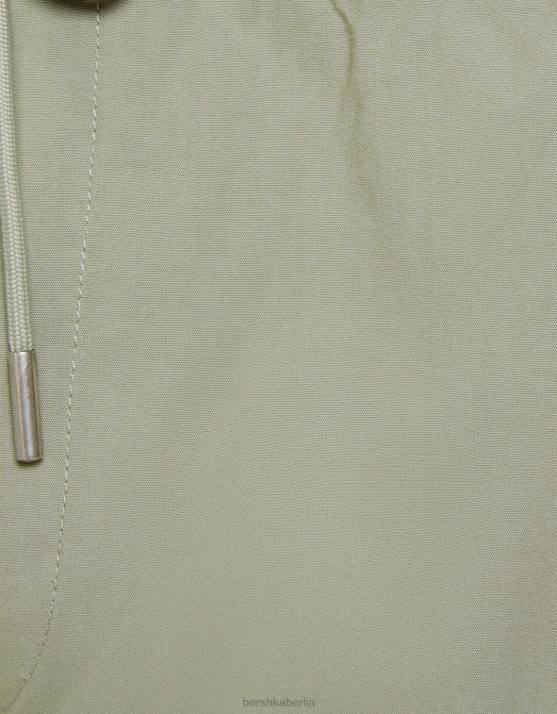 khaki Bershka Männer Jogginghose aus Baumwolle H00J3260