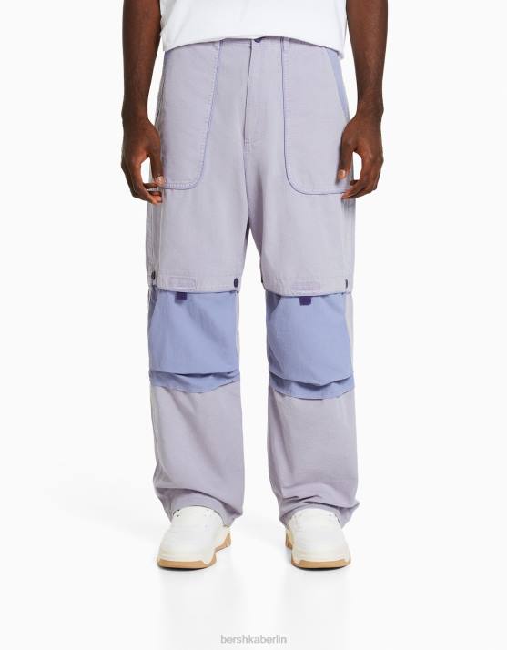 violett Bershka Männer Jogger mit Stoppern H00J3267