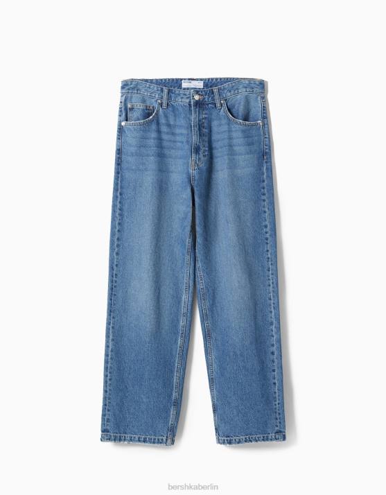 Blau Bershka Männer Baggy-Jeans H00J3110