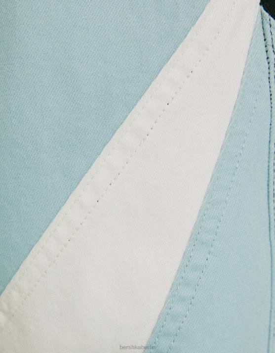 Blau Bershka Männer Baggy-Racing-Jeans H00J3186