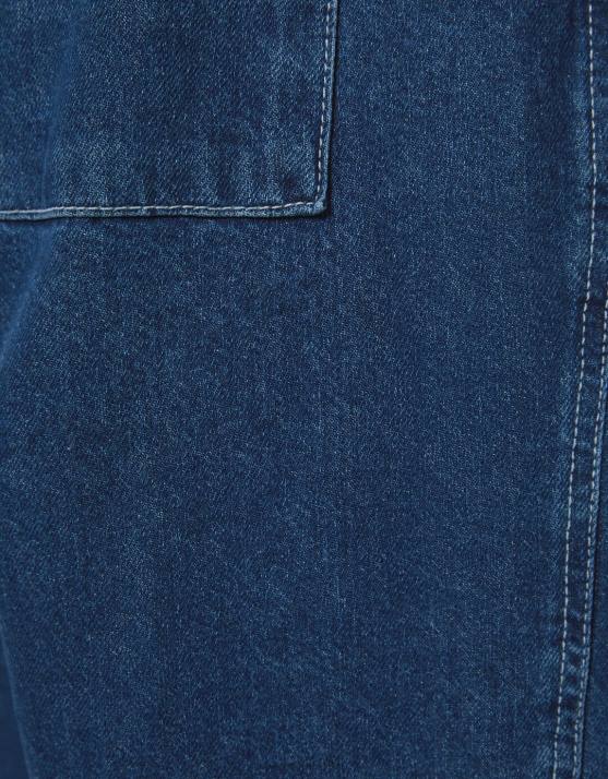 Blau Bershka Männer Fallschirmjeans H00J3116