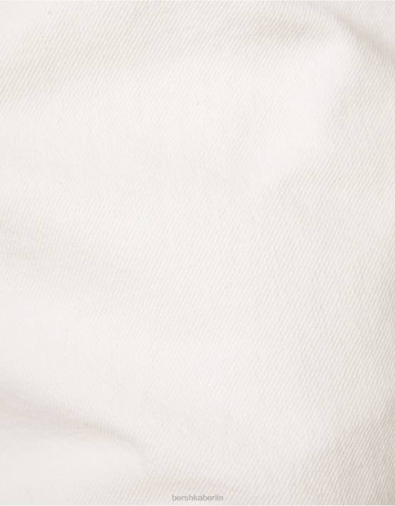 Creme Bershka Männer Fallschirmjeans H00J3115