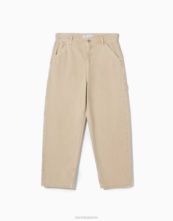 Kamel Bershka Männer Baggy-Carpenter-Jeans H00J3176