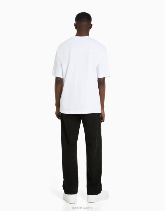 Schwarz Bershka Männer Baggy-Jeans H00J3111