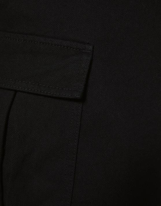 Schwarz Bershka Männer Cargo-Fallschirmjeans H00J3203