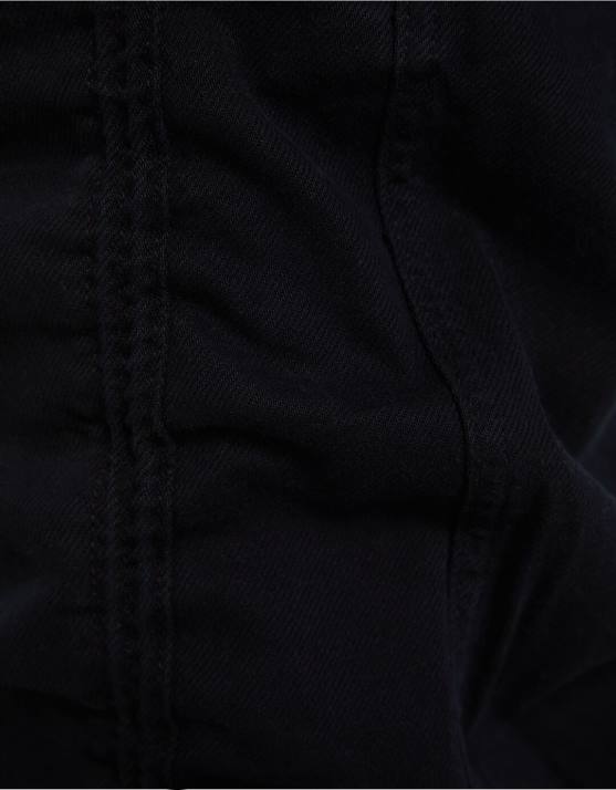 Schwarz Bershka Männer Geraffte Fallschirm-Sweatjeans H00J3114