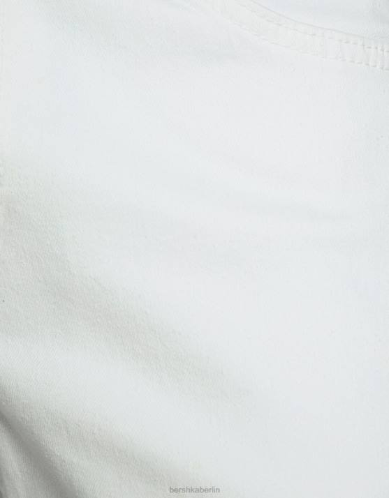 Weiss Bershka Männer Super-Skinny-Jeans H00J3154