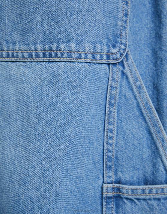 hellblau Bershka Männer Baggy-Carpenter-Jeans H00J3175